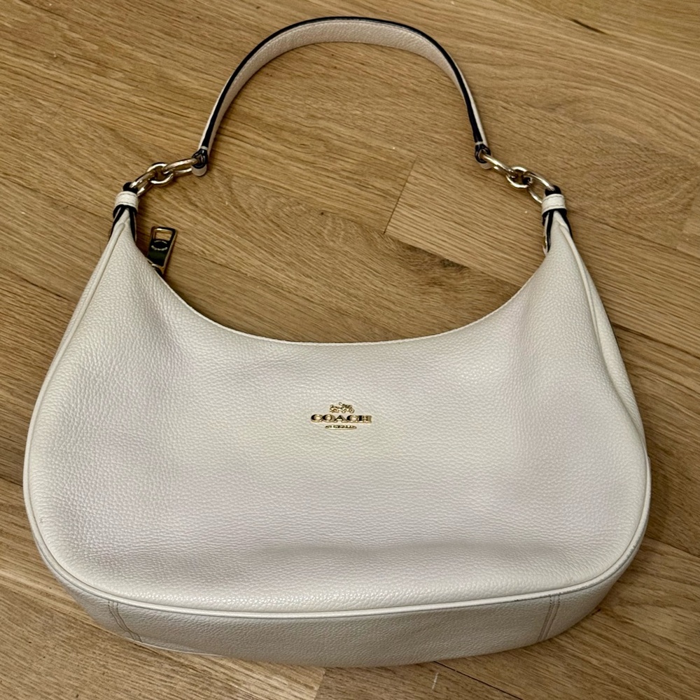 Coach Pebbled Leather Harley East West Hobo Bag